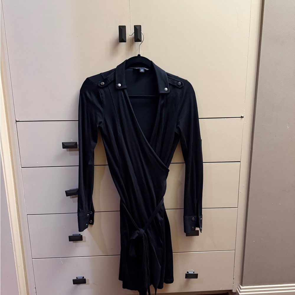 Banana Republic Black Long Sleeve Dress